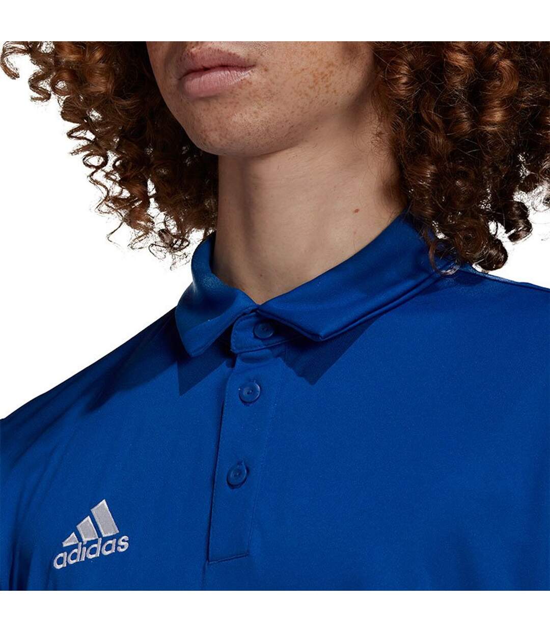 Polo Entrada Homme Bleu Adidas-4