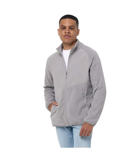 Unisex adult talung microfleece full zip jacket storm grey Iqoniq