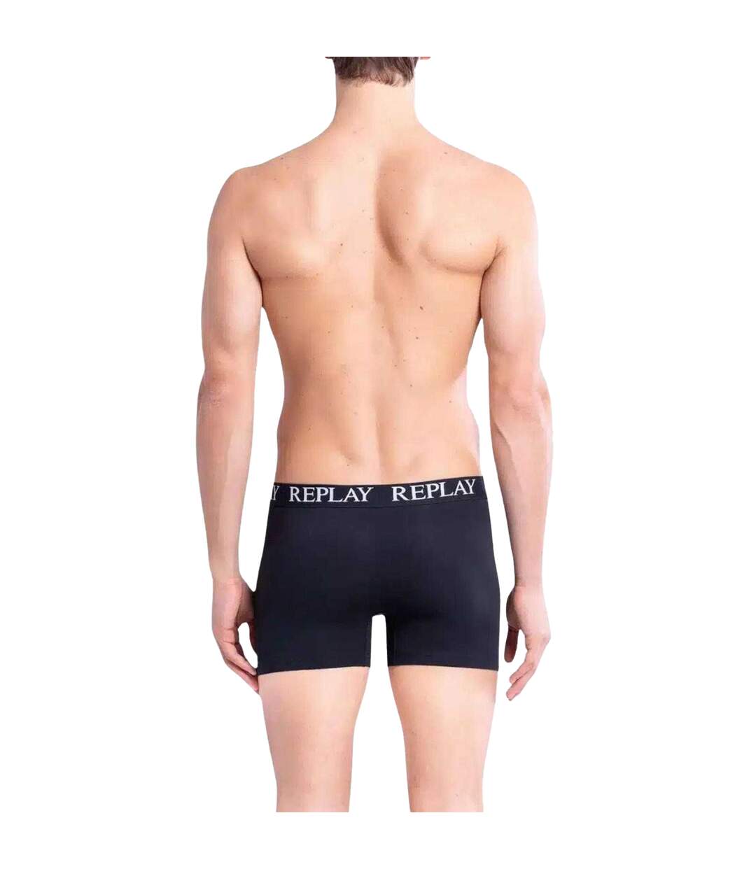Boxers Motif/style Logo Homme Noir Replay-2