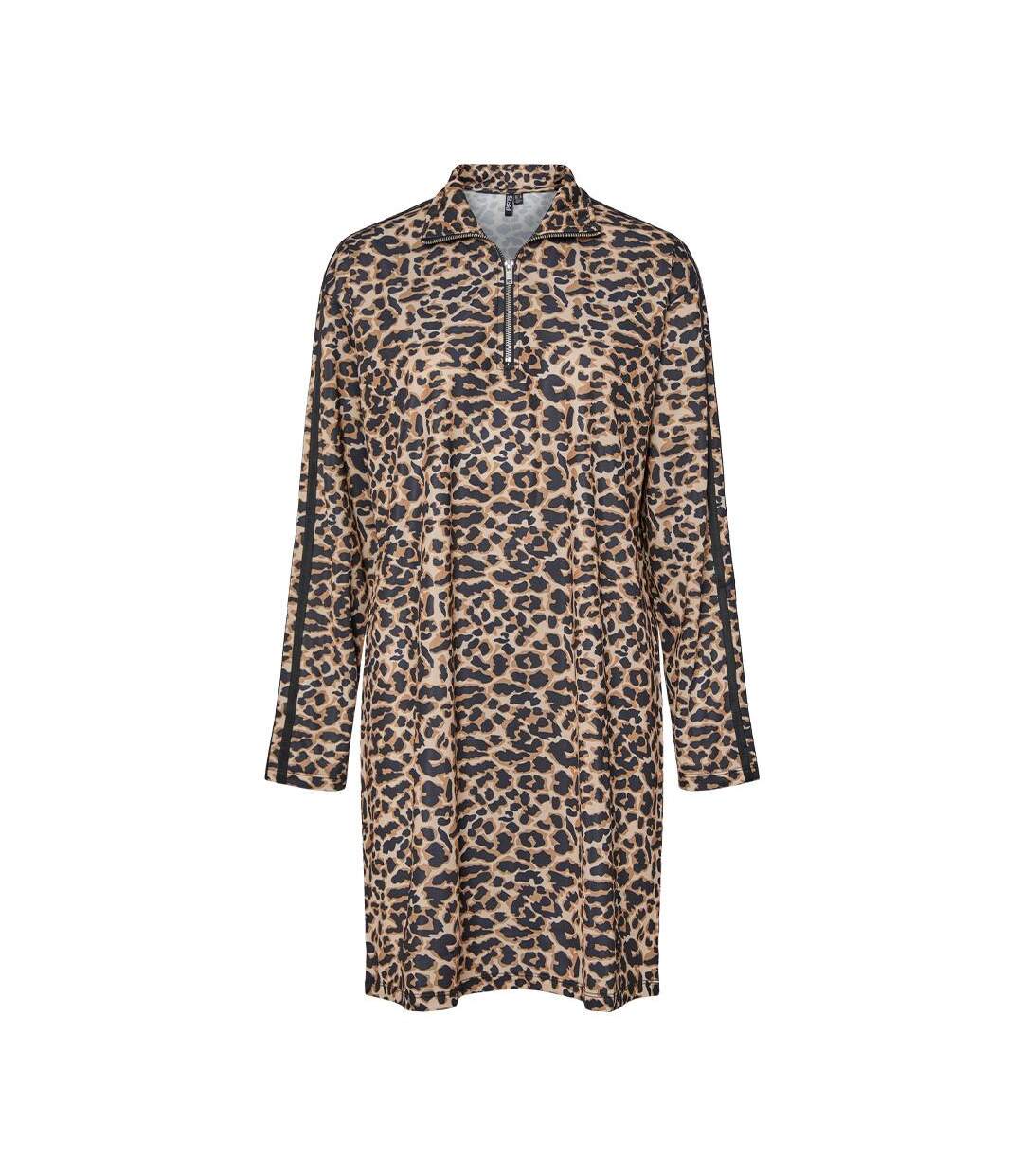 Robe noire/marron femme pieces grace-1