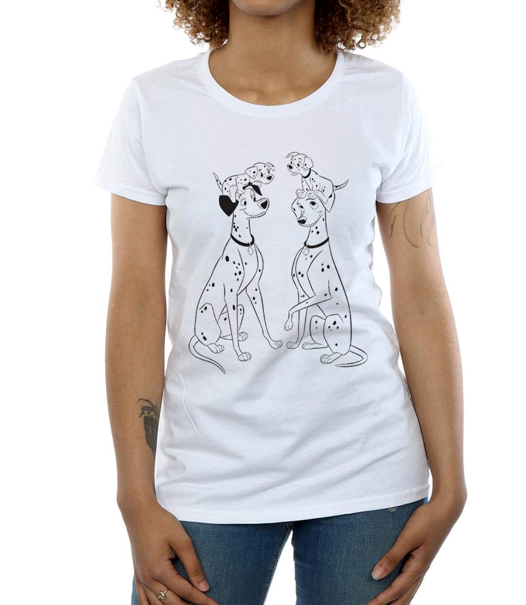 Disney - T-shirt DALMATIANS FAMILY - Femme (Blanc) - UTBI14745-3