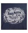 Ford Mens Motor Co Vintage T-Shirt (Vintage Navy) - UTTV1238