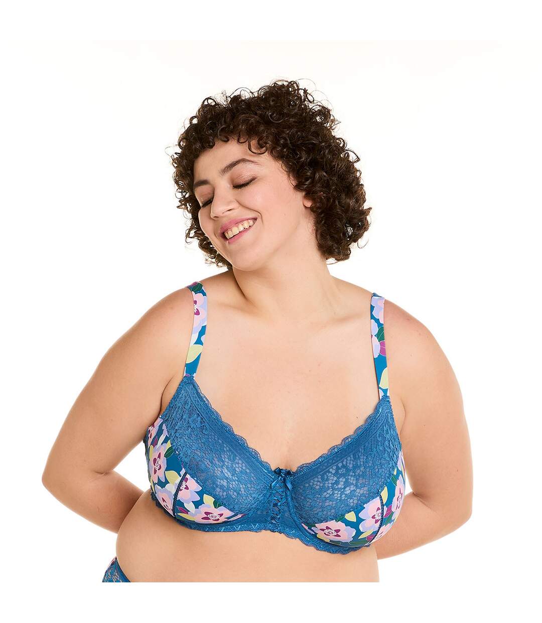 Soutien-gorge à armatures grand maintien multico indigo Emma-2