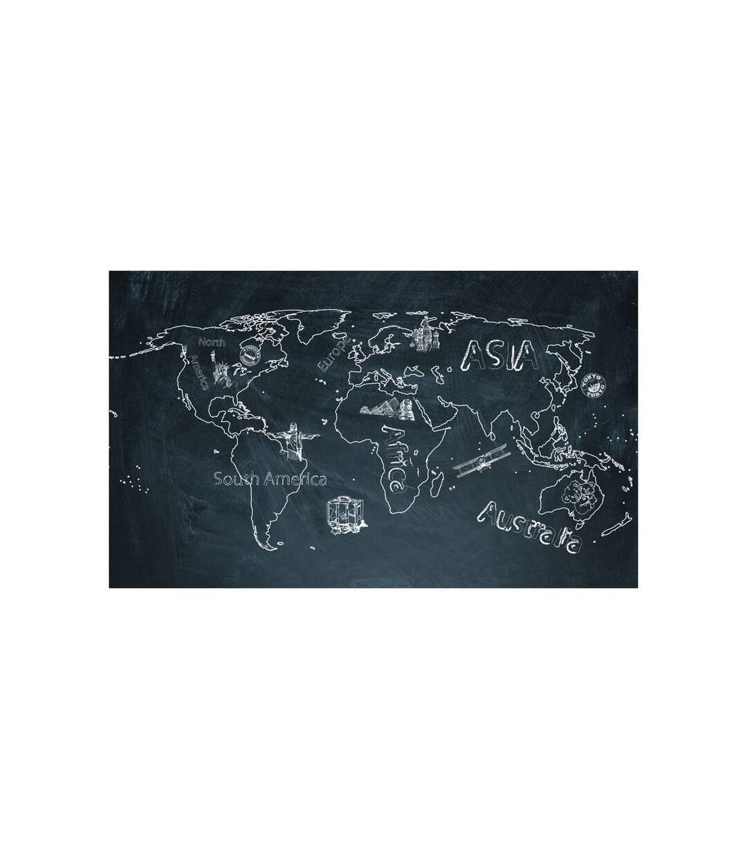 Papier Peint Small Travel. Large Travel en Anglais II 450x270cm-2