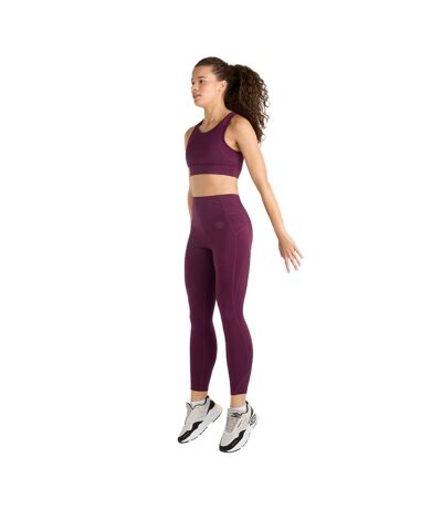 Womens/ladies Pro Training 7/8 Leggings Potent Purple Mauve Shadow Umbro