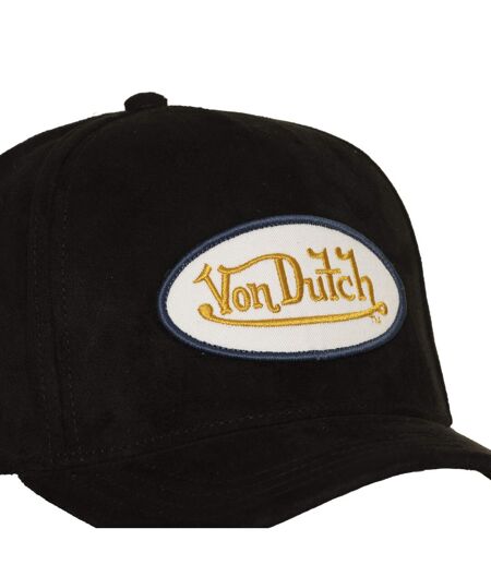 Casquette trucker en suédine avec filet et écusson fourrure Fur Vondutch