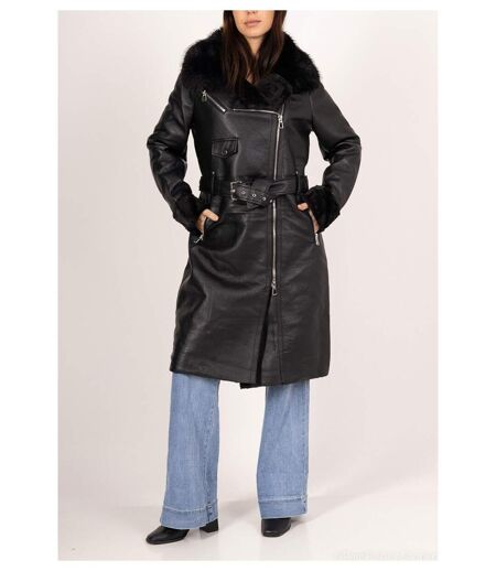 Manteau Long Avec Fourrure