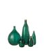 Vase Déco en Verre Mandie 28cm Vert-2