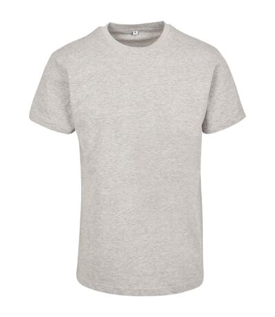 Unisex adults premium combed jersey t-shirt heather grey Build Your Brand