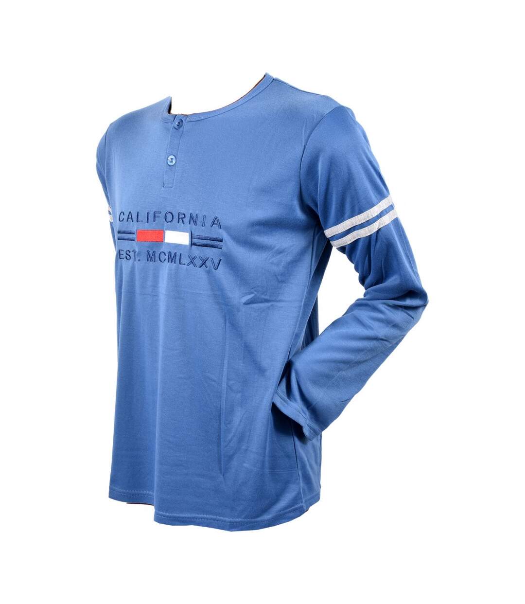 Pyjama Homme Long SWEET SECRET Z2849 CALIFORNIA BLEU-3