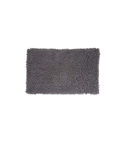 Tapis de Salle De Bain Maxi Chenille 50x80cm Gris