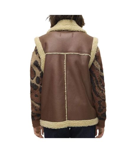 Veste sans manches camel/écru femme vero moda waistcoat