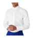 Mens Oxford Tailored Long-sleeved Button-down Shirt White Haines And Bonner-3