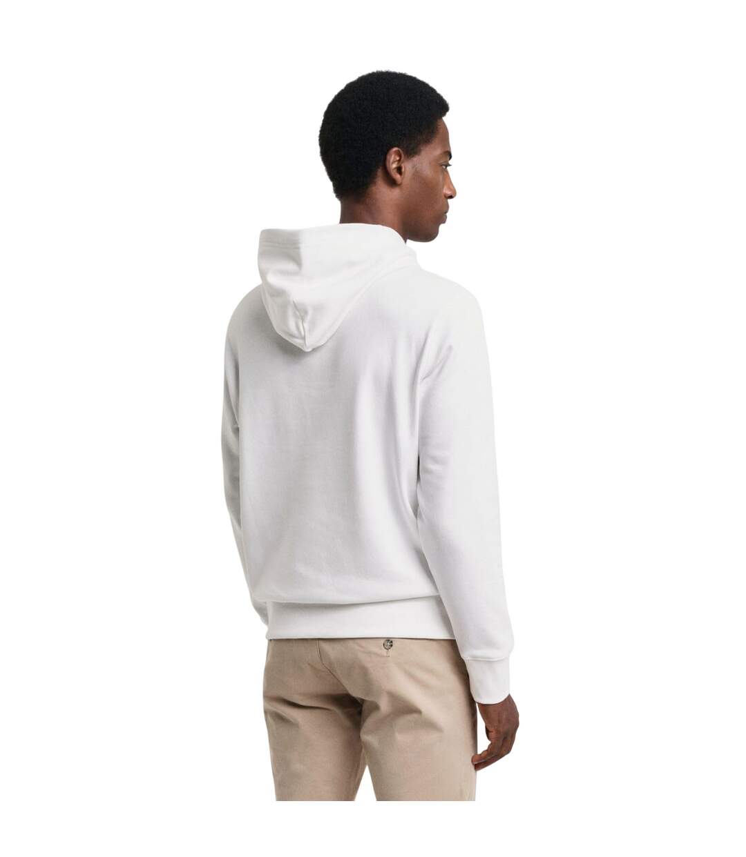Sweat À Capuche Style Bouclier Archive Homme Blanc Gant-2