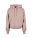Sweat À Capuche Femme Rose Pâle Build Your Brand-1