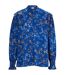 Womens/ladies Floral Pattern Banded Collar Long-sleeved Blouse Multicoloured Boss-2