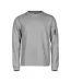 Mens Crew Neck Athletic Sweatshirt Heather Grey Tee Jays-1