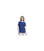 T-shirt Motif/style 3 Rayures Essentials Femme Bleu Marine Blanc Adidas-1