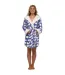 Robe De Chambre Motif/style Ours Polaire Femme Blanc Bleu Keanu-1