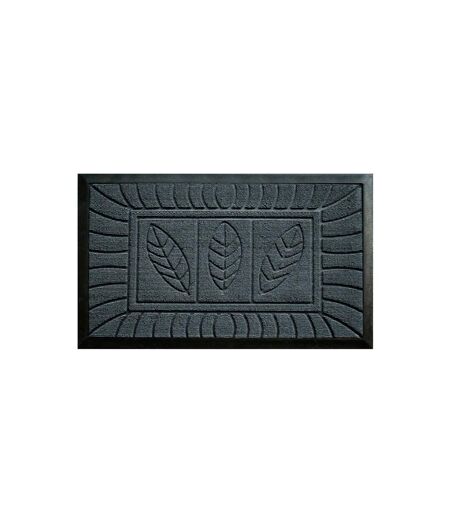 Tapis d'Entrée Feuilles 45x75cm Gris