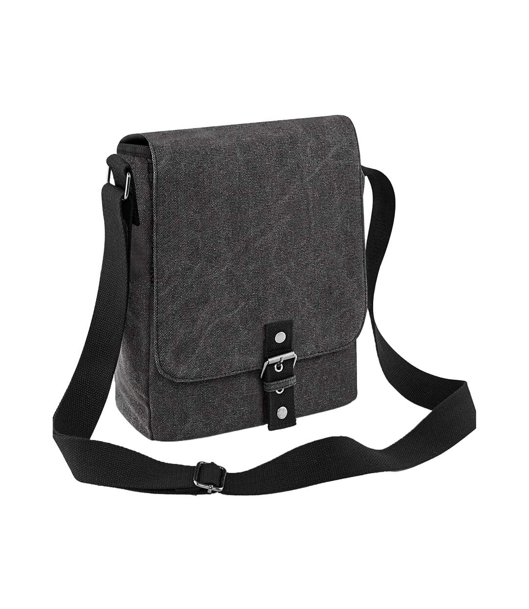 Sac reporter taille unique vieux noir Quadra-1