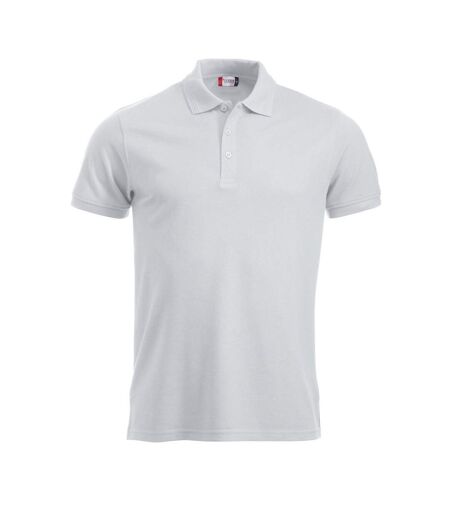 Mens Manhattan Polo Shirt White Clique
