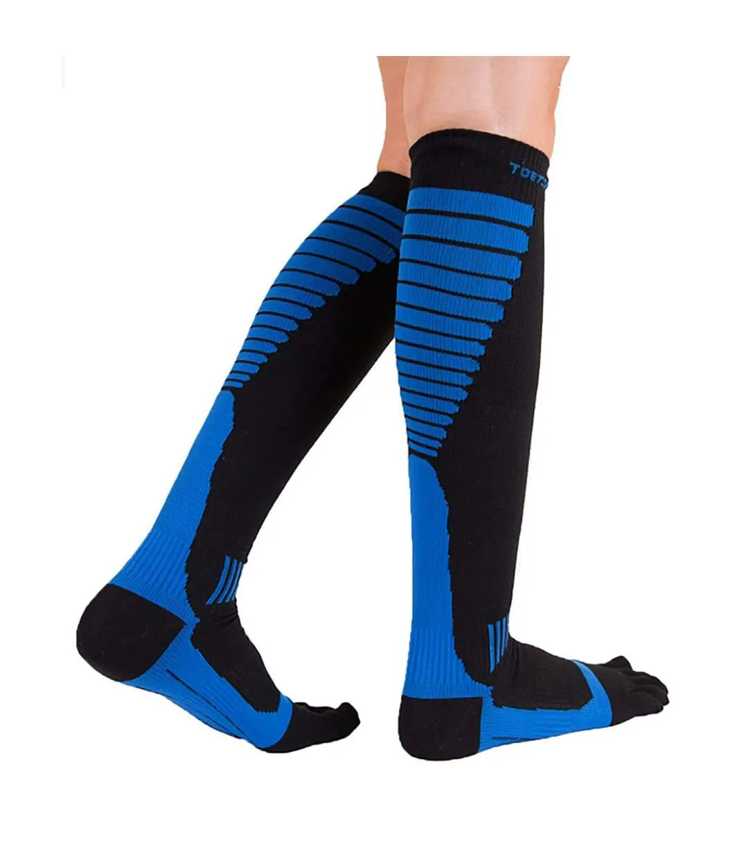 Compression Knee-High Toe Socks - Unisex 1 Pack Sports Toe Socks-4