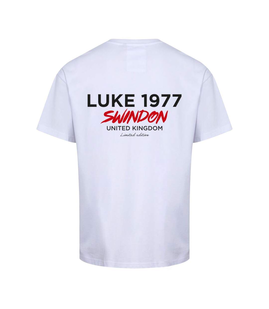 T-shirt Swindon City Homme Blanc Rouge Luke 1977-2