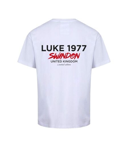 T-shirt Swindon City Homme Blanc Rouge Luke 1977