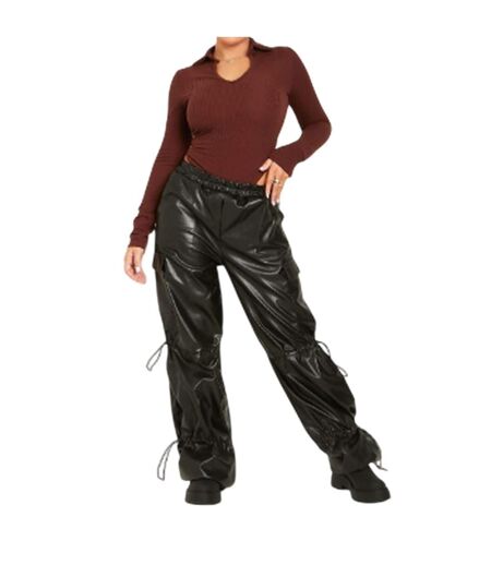 Pantalon À Poches Femme Noir Missy Empire