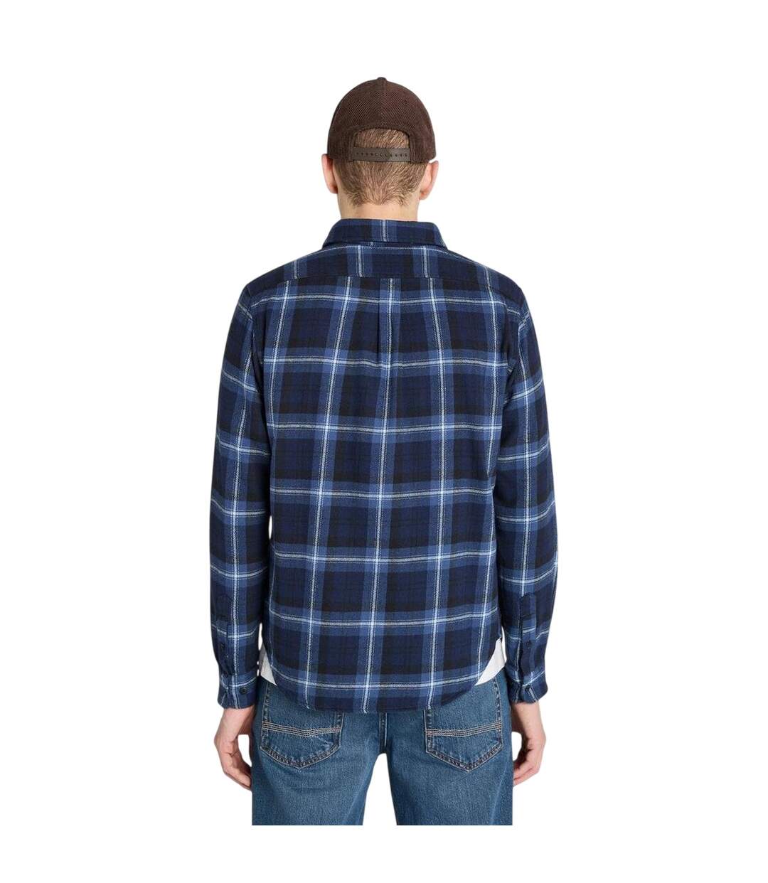 Chemise À Boutons Décontracté Motif/style À Carreaux Homme Bleu Violacé Timberland-3