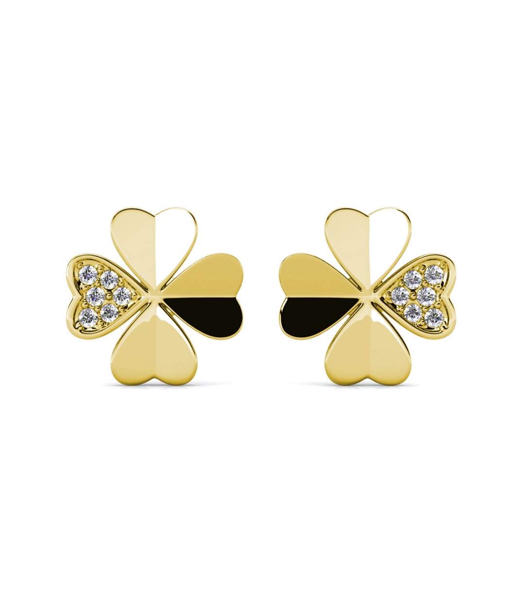 Boucles d'oreilles Clover Petal, Cristal d'Autriche-3