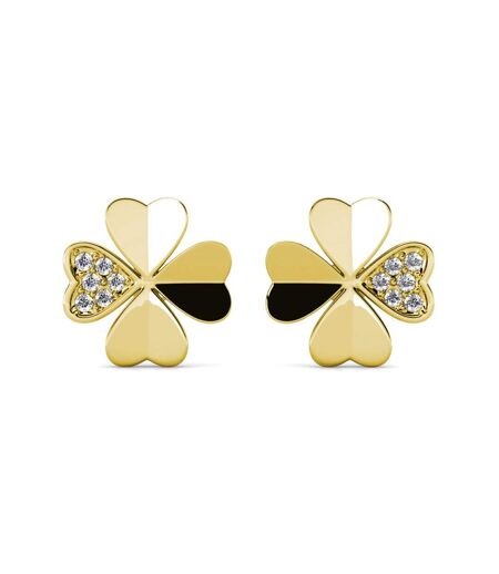 Boucles d'oreilles Clover Petal, Cristal d'Autriche