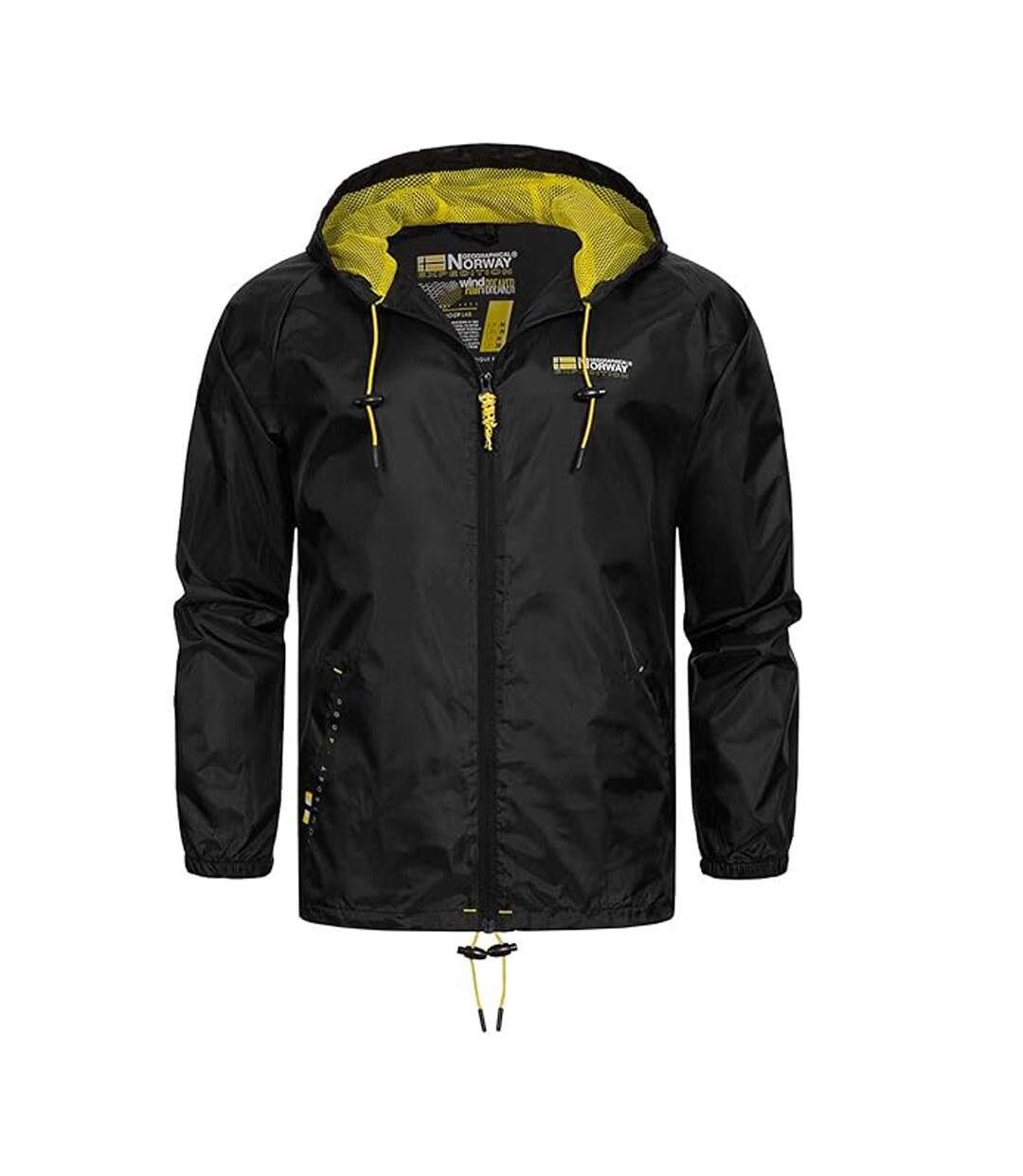 Veste noire/jaune homme geographical norway boat-1