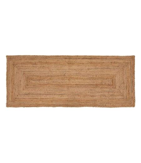 Tapis de Couloir Jute 80x200cm Beige
