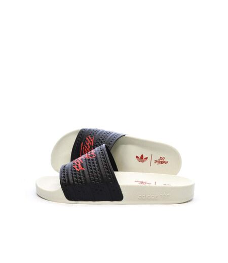 Claquettes noires/blanches homme adidas 100t adilette