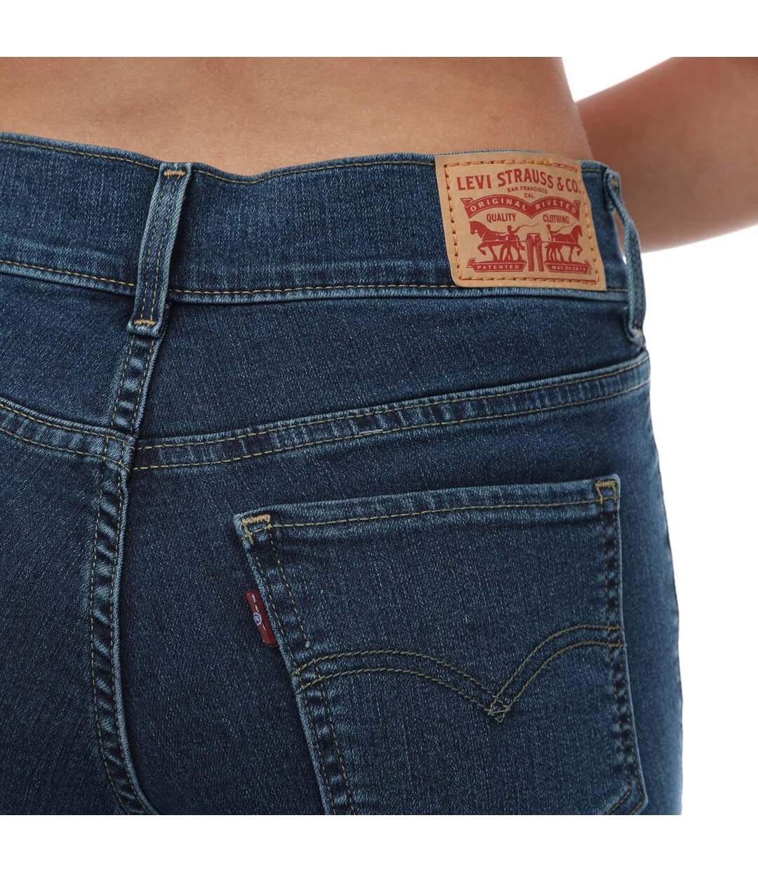 Jean femme bleu foncé Levis-3