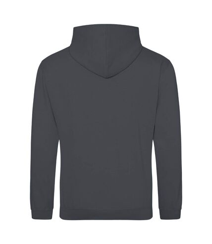 Sweat à capuche college adulte gris anthracite Awdis