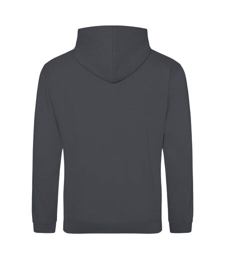 Sweat à capuche college adulte gris anthracite Awdis