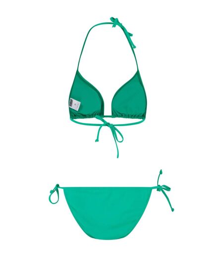 Womens/ladies Triangle Recycled Bikini Fern Green Urban Classics