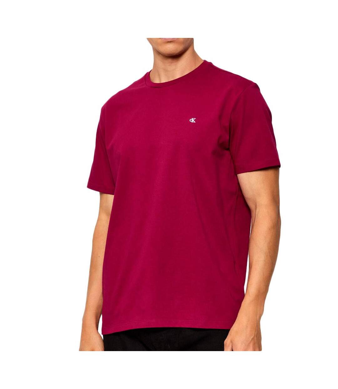 T-Shirt rose framboise homme calvin klein jeans classic-1