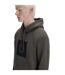 Mens Box Logo Pullover Hoodie Field Green Fred Perry-4