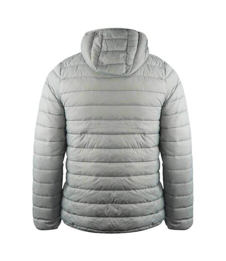 Mens London Quilted Logo Jacket Grey Aquascutum