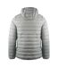 Mens London Quilted Logo Jacket Grey Aquascutum-2