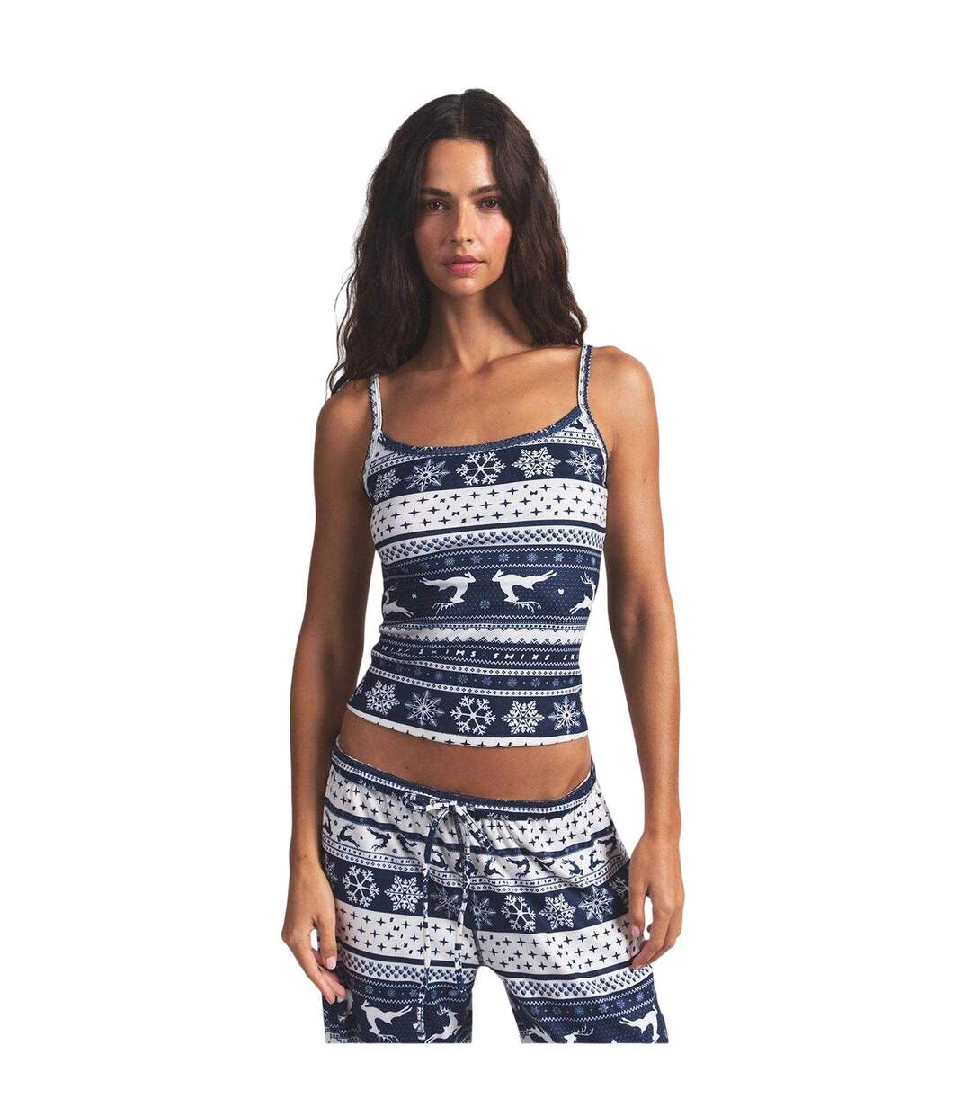 Débardeur Motif/style Festif Femme Bleu Marine Skims-1