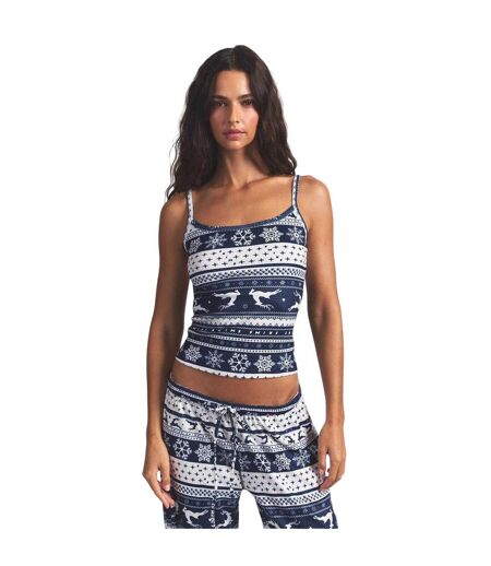 Débardeur Motif/style Festif Femme Bleu Marine Skims