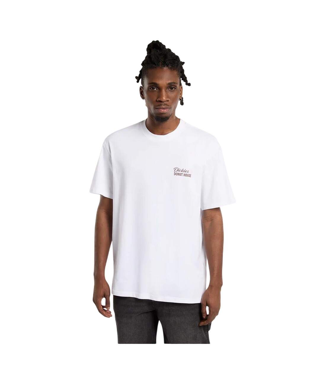 T-shirt Motif/style Beignet Adulte Blanc Dickies-1