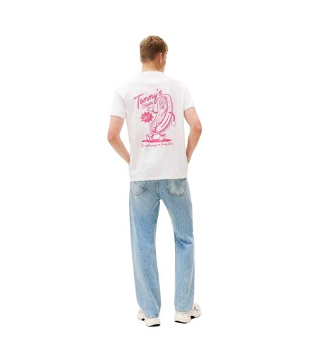 T-shirt Motif/style Hot-dog Homme Écru Tommy Jeans