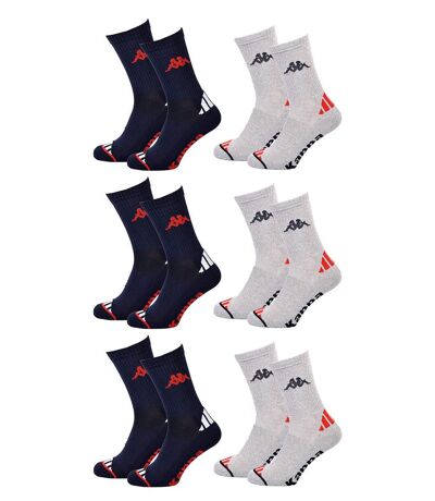 Chaussettes Homme KAPPA 6 paires PREMIUM CREW 2787ASS