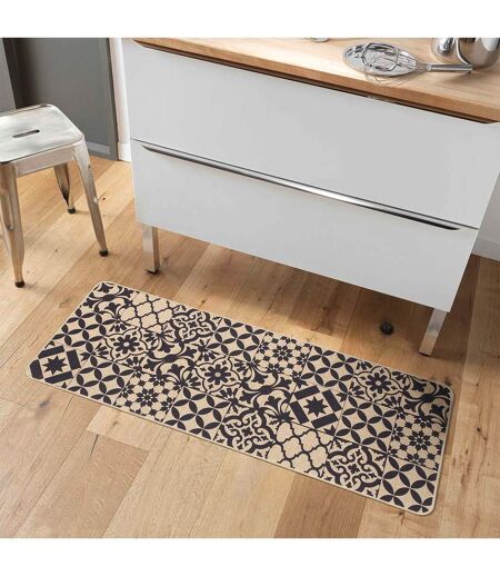 Tapis Tissé Imprimé Bizancia 45x120cm Naturel
